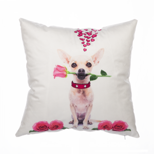 Valentines Cushion Cover “Lovely Dog”